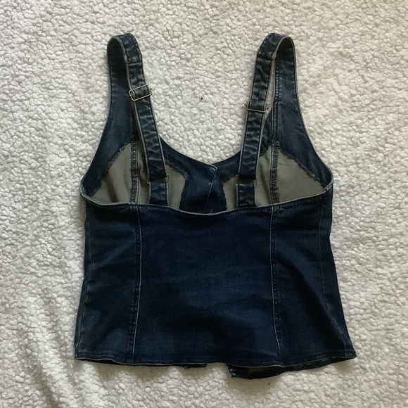 Free people Kara Denim Vest size medium - Picture 7 of 7